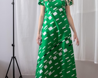 barbarella green dress Vintage Collared Shirtdress, Finnish Mini jane fonda barbarella outfits