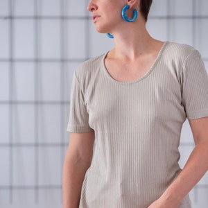 Dames gebreide blouse met lange mouwen en V-hals, slank, effen kleur, onderkant, gebreide top, T-shirt, herfst-wintertrui kopen vanaf een prijs van 5.99