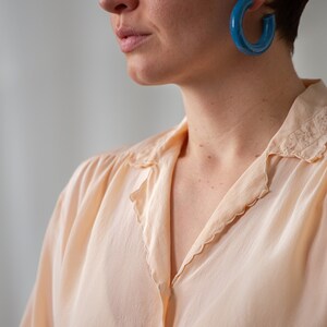 Sheer silk top top