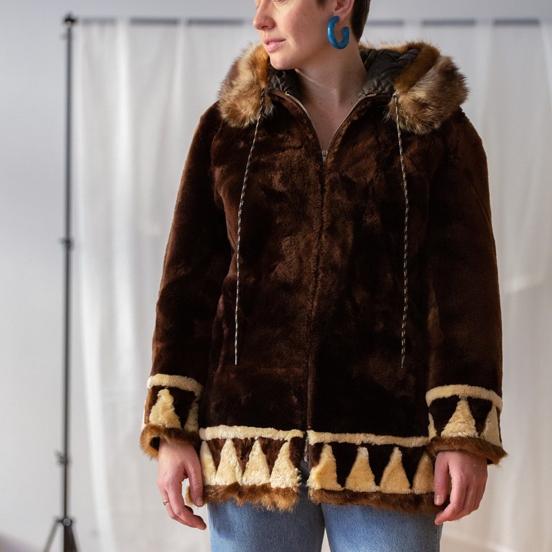 Natural by FOXEY fur hood zip up down coat 40080 Ivory 40