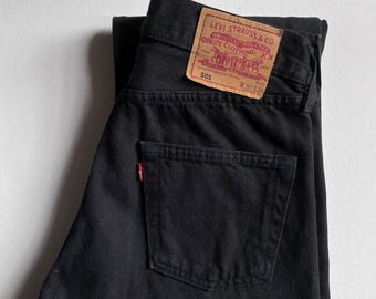Vintage 90s Levi's 501 Black Jeans | Women's Size XS - S, Made in UK