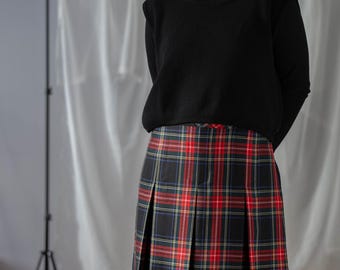 Ensemble Jupe/veste Vintage Roos Atkins - Taille M-L - Taille 30" - 100% Laine Vierge - Occasion Comme Neuf