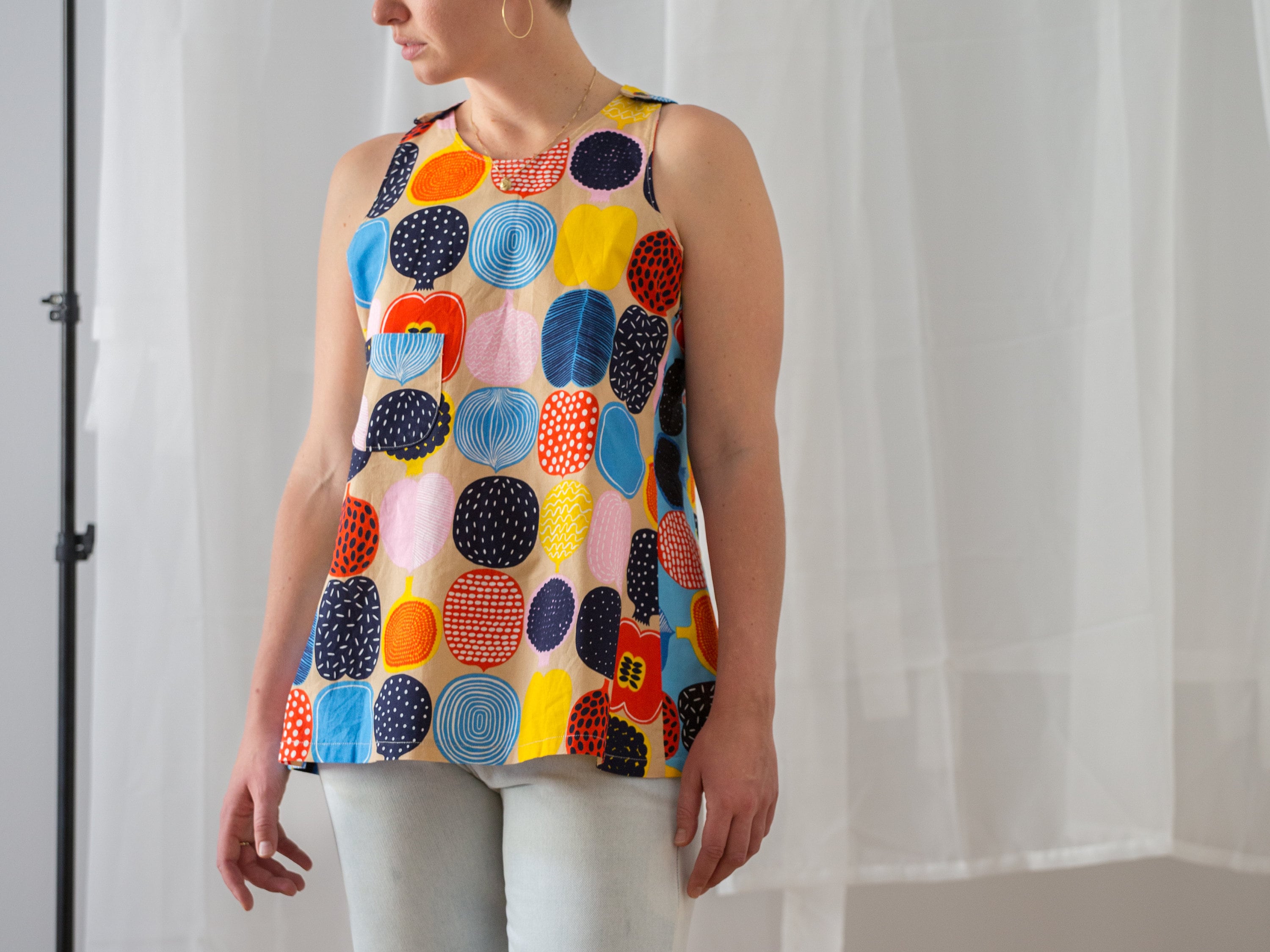 marimekko - HANA Olympus #90, #390 Hana-fukin Sashiko, Rabbit & Waves (white