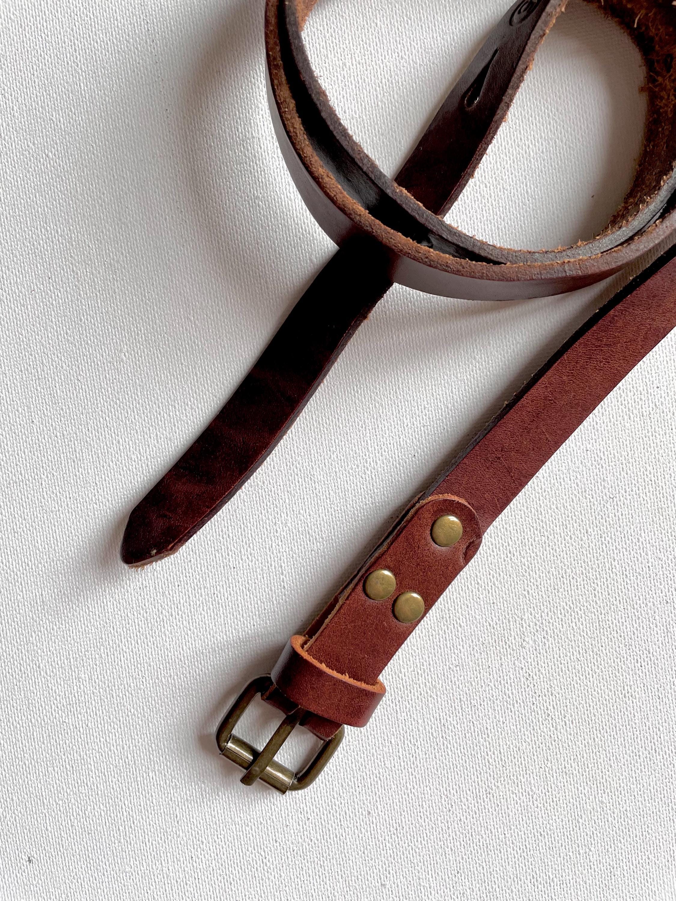 Vintage Scotch & Soda Dark Brown Leather Belt - Size M - Etsy