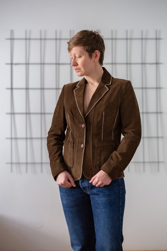 Veste En Cuir Véritable XOXO Marron - Taille XS Style Moto, Neuf Avec étiquettes
