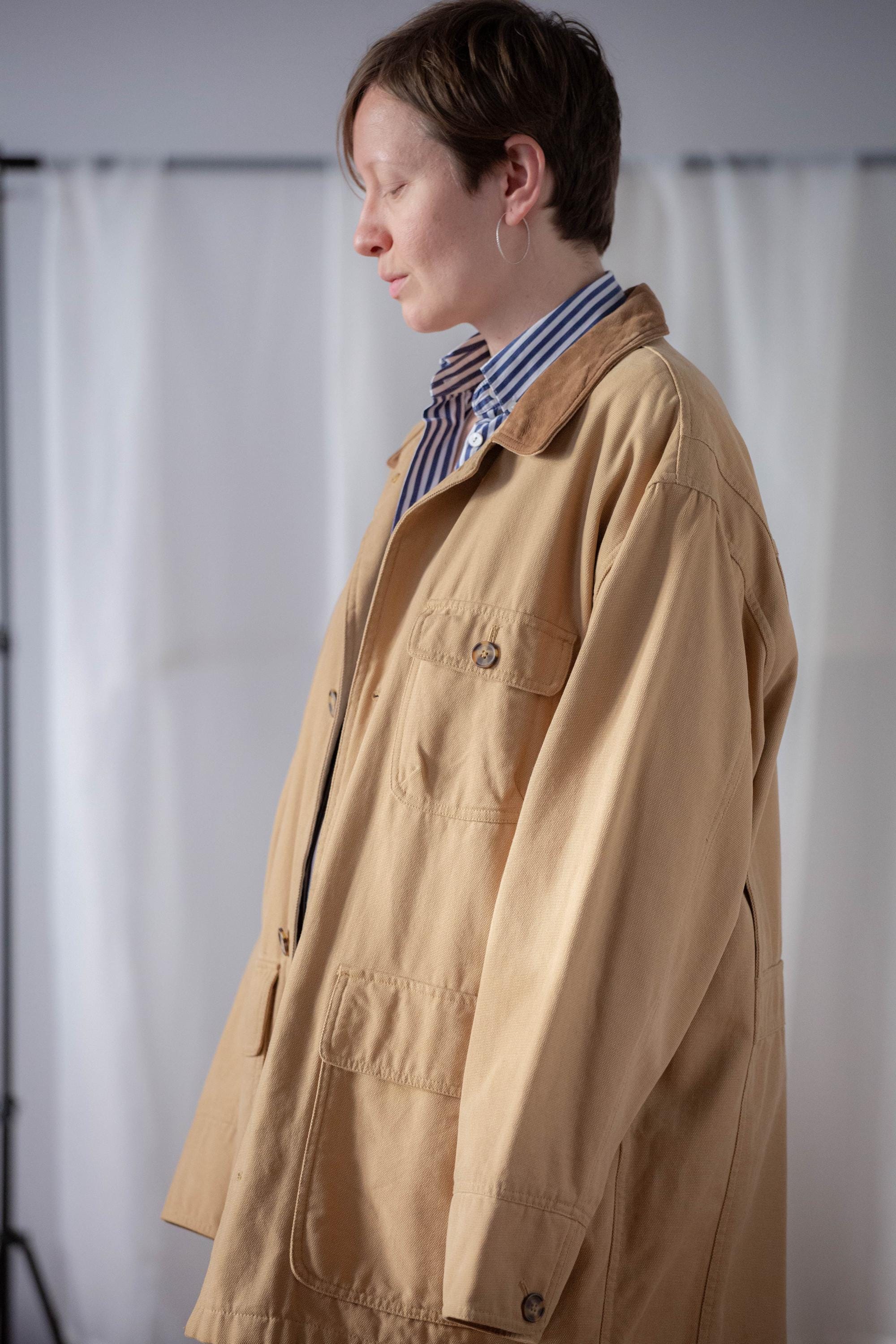 ジャケット・アウター POST46 pigment dyed canvas washedbrown M Post O' Alls Post 46 Jacket Pigment Dyed Canvas - Washed Brown