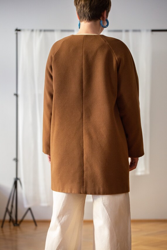 Vintage Soft Wool Coat in Light Brown for Women |… - image 4