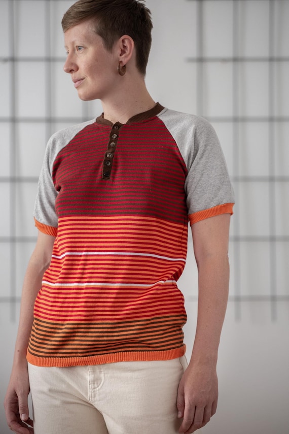men's striped henley shirt