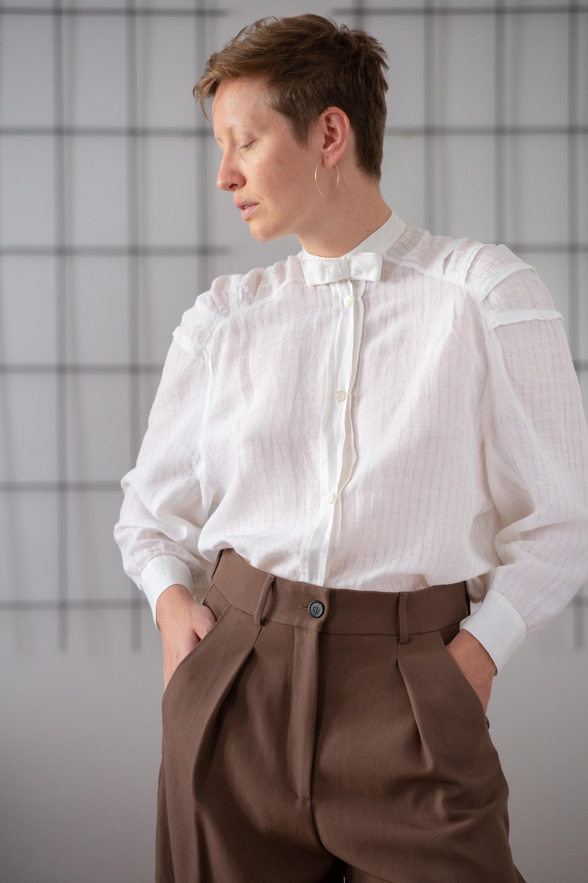 Camicia Donna Cardigan Waffle Con Bottoni | Scollo A V Maniche Lunghe - Foto 2