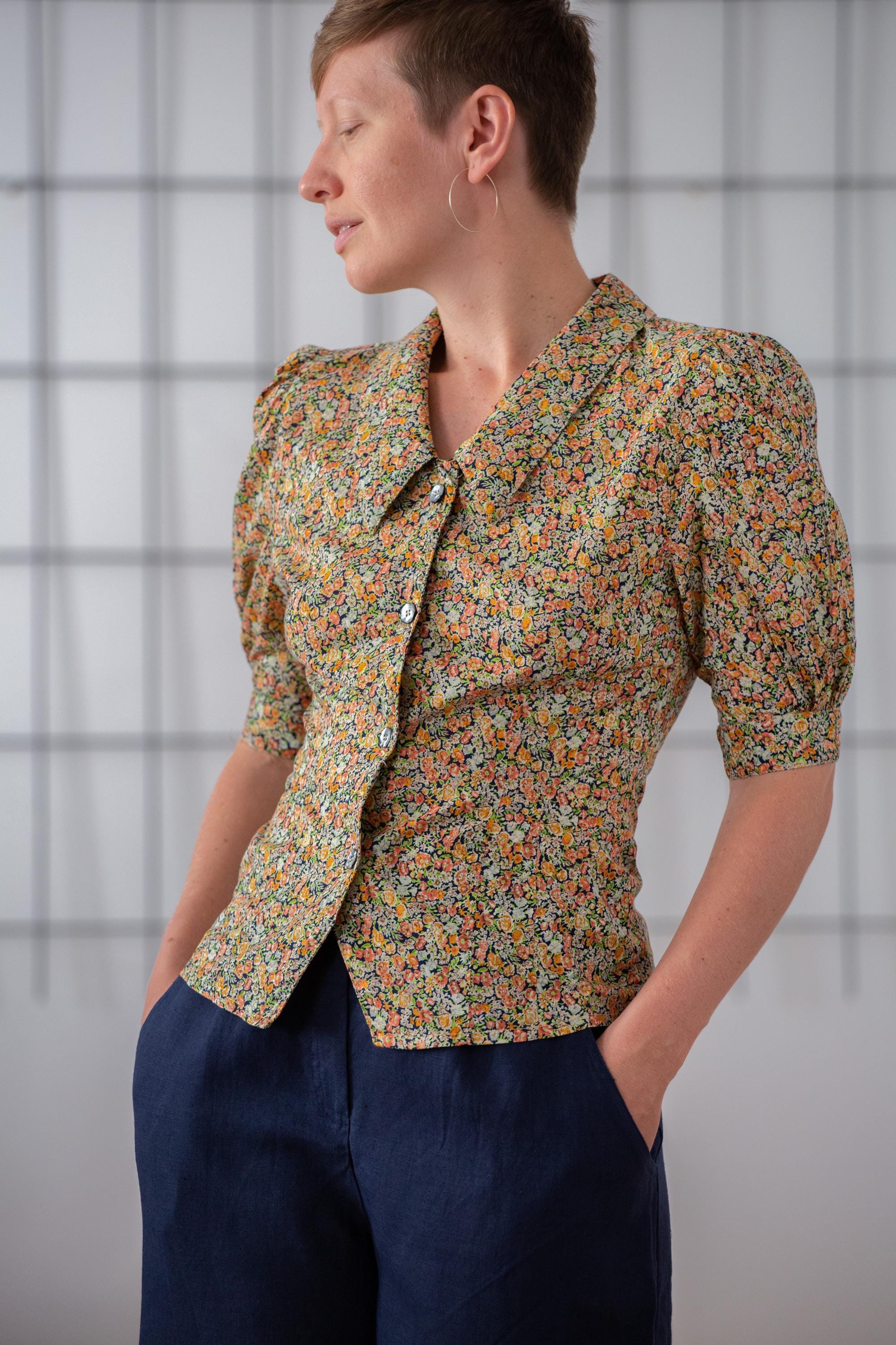 トップス ORGUE Flower embroidery blouse Flower embroidery blouse