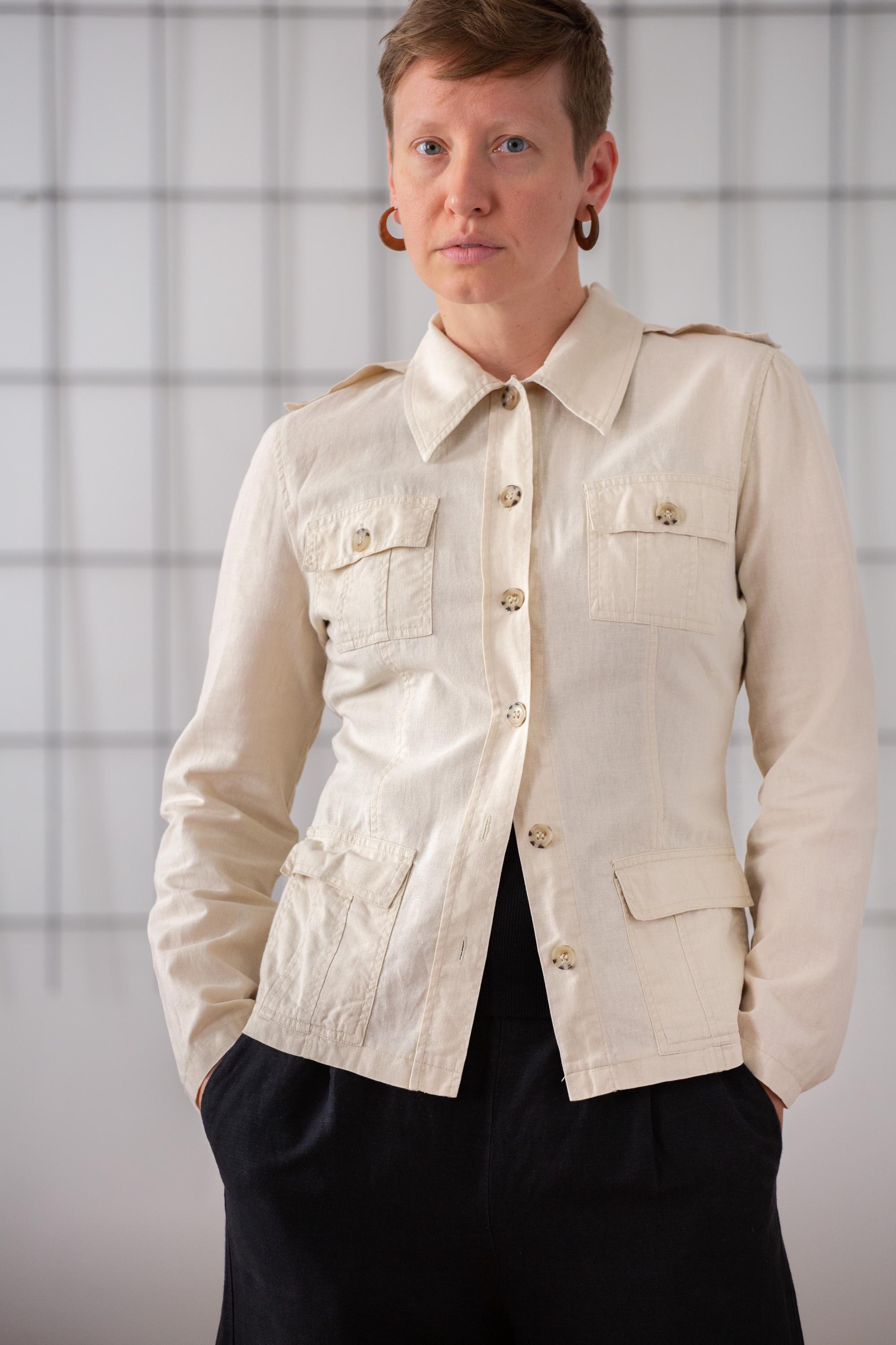 ジャケット・アウター Lautashi shirts jacket - beige Lautashi shirts jacket - beige