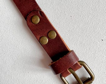 Vintage Scotch & Soda Dark Brown Leather Belt - Size M - Etsy display picture 3