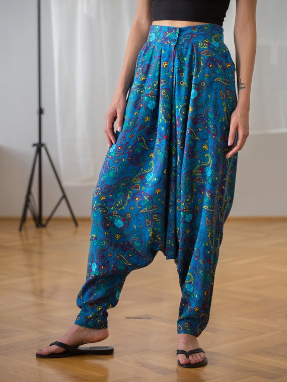 Vintage KENZO Harem Pants with Paisley & Floral P… - image 5