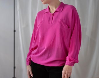 Camicetta Donna A Maniche Lunghe | Scollo Rotondo A Blocchi Di Colore | Morbida In Cotone E Poliestere | Casual Chic
