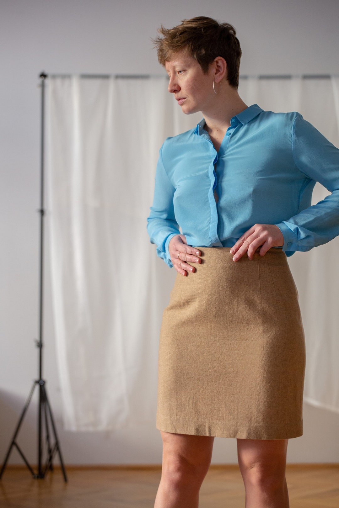 Jupe noire ESCADA Margaretha Ley , t.40, 100% laine mérino (D'occasion) à pour CHF 29 - avec