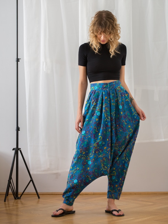 Vintage KENZO Harem Pants with Paisley & Floral P… - image 4