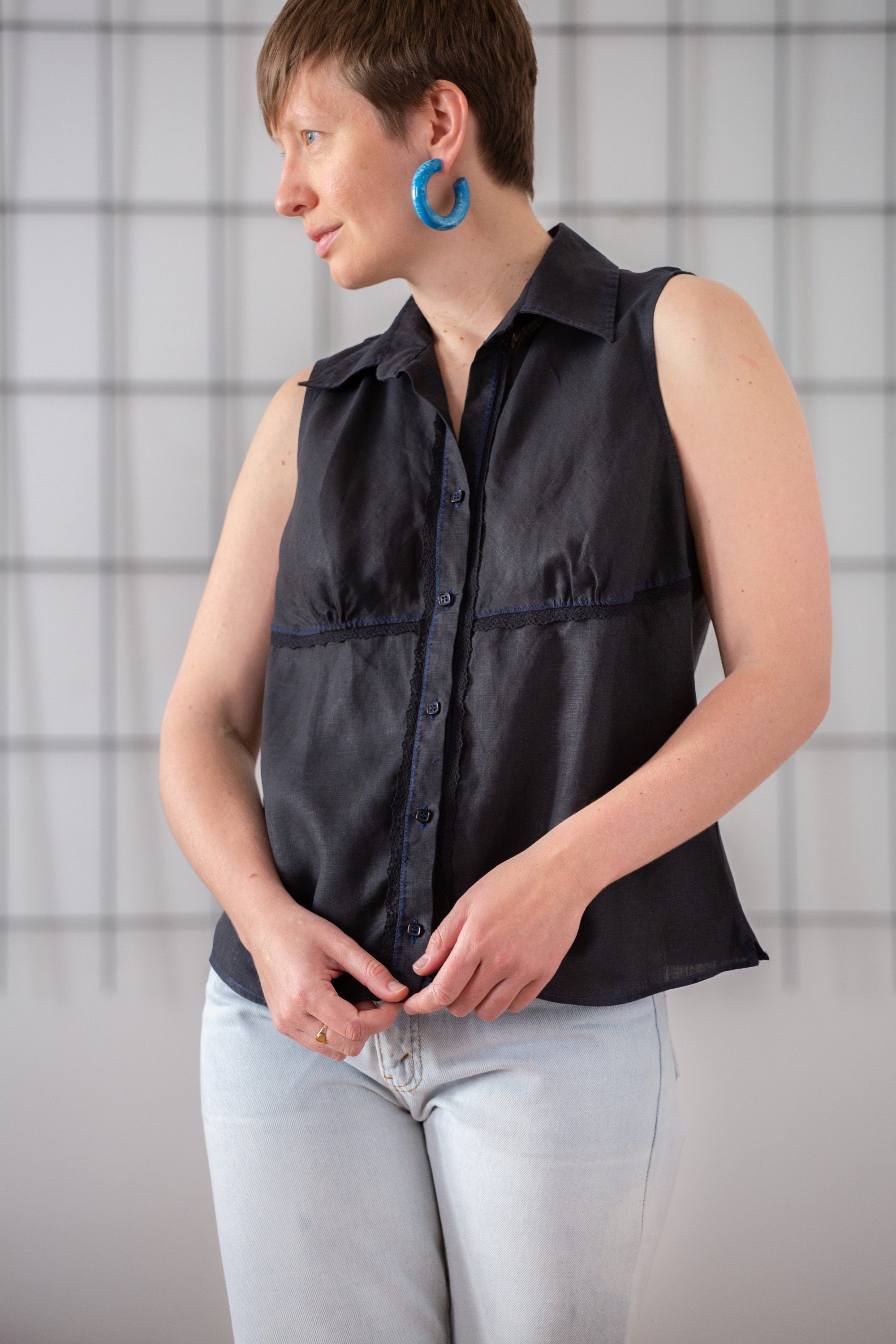 トップス 70s oneoffgood condition reversible VEST 70s Reversible Outerwear Vest - Etsy Canada