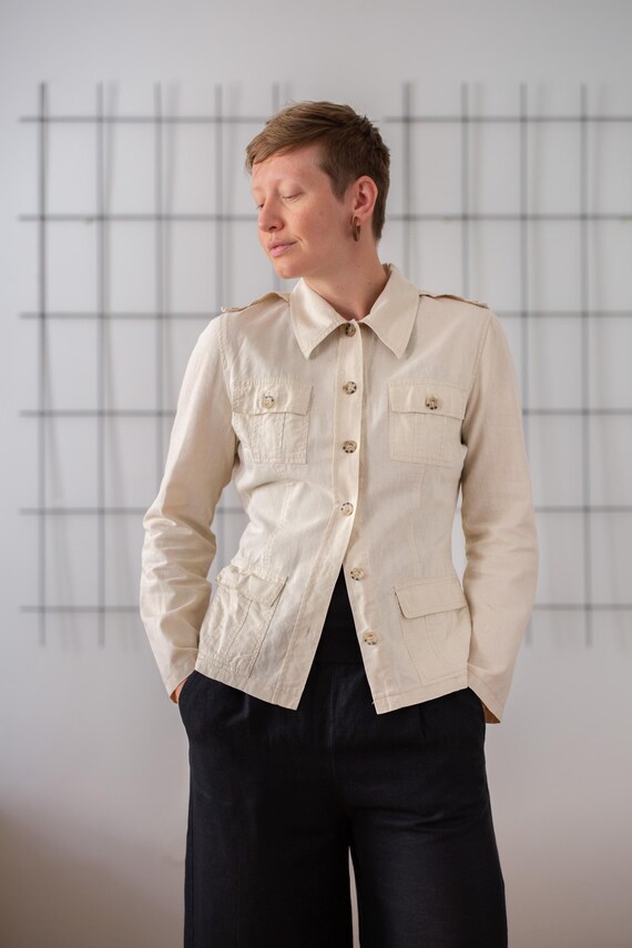 ジャケット・アウター 90s Liz Wear Safari Jacket ジャケット・アウター 90s Liz Wear Safari Jacket 90s Liz Wear