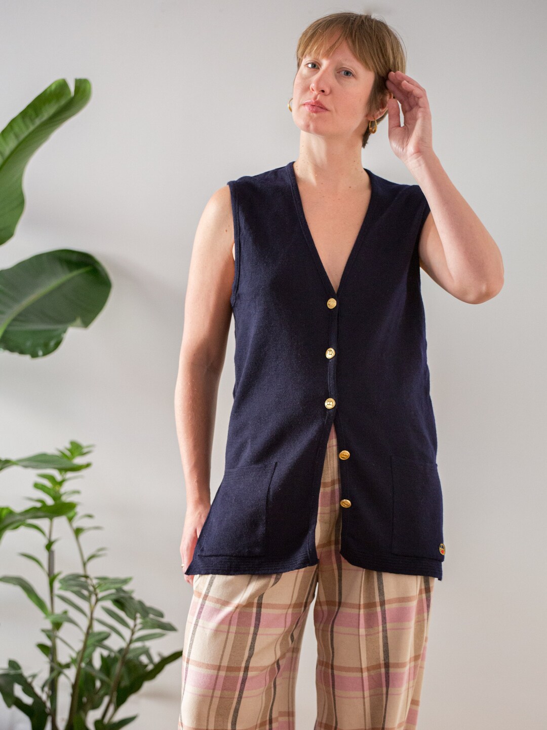 Cluel Blue Sweater Vest - Bust 40 to 42 main image 0