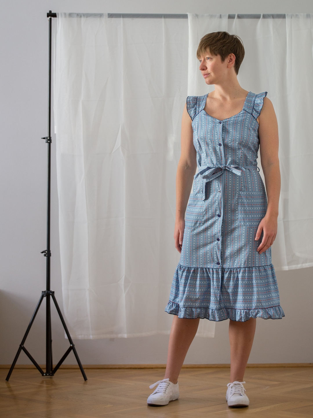Moody Floral Vintage Dress main image 0