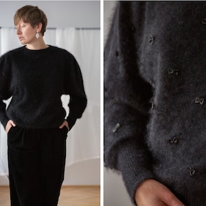 Dressy Black Sweater Etsy Canada
