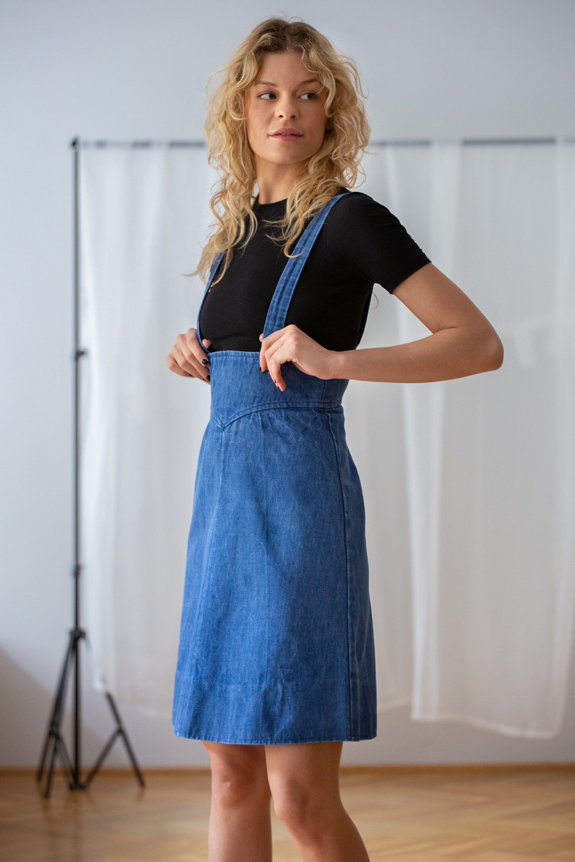 【&lovehelloさま専用】Blue DenimApron Dress &lovehelloさま専用】Blue DenimApron Dress &lovehelloさま専用】Blue