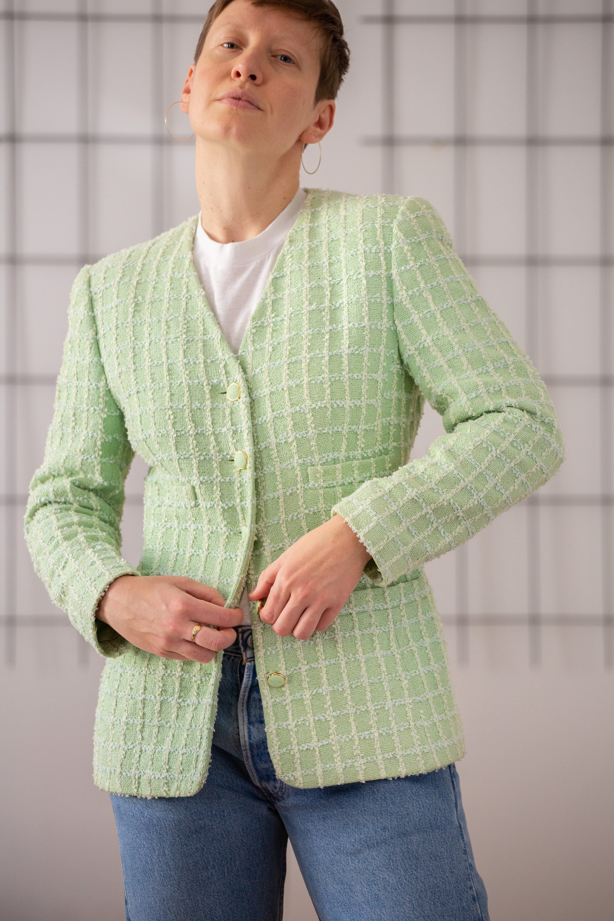 Veste De Spectacle Pour Fille - Tweed Showing Selections - Taille 24 (6 Ans) - Très Bon État