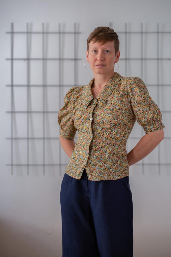Blouse femme verte fleurie best sale