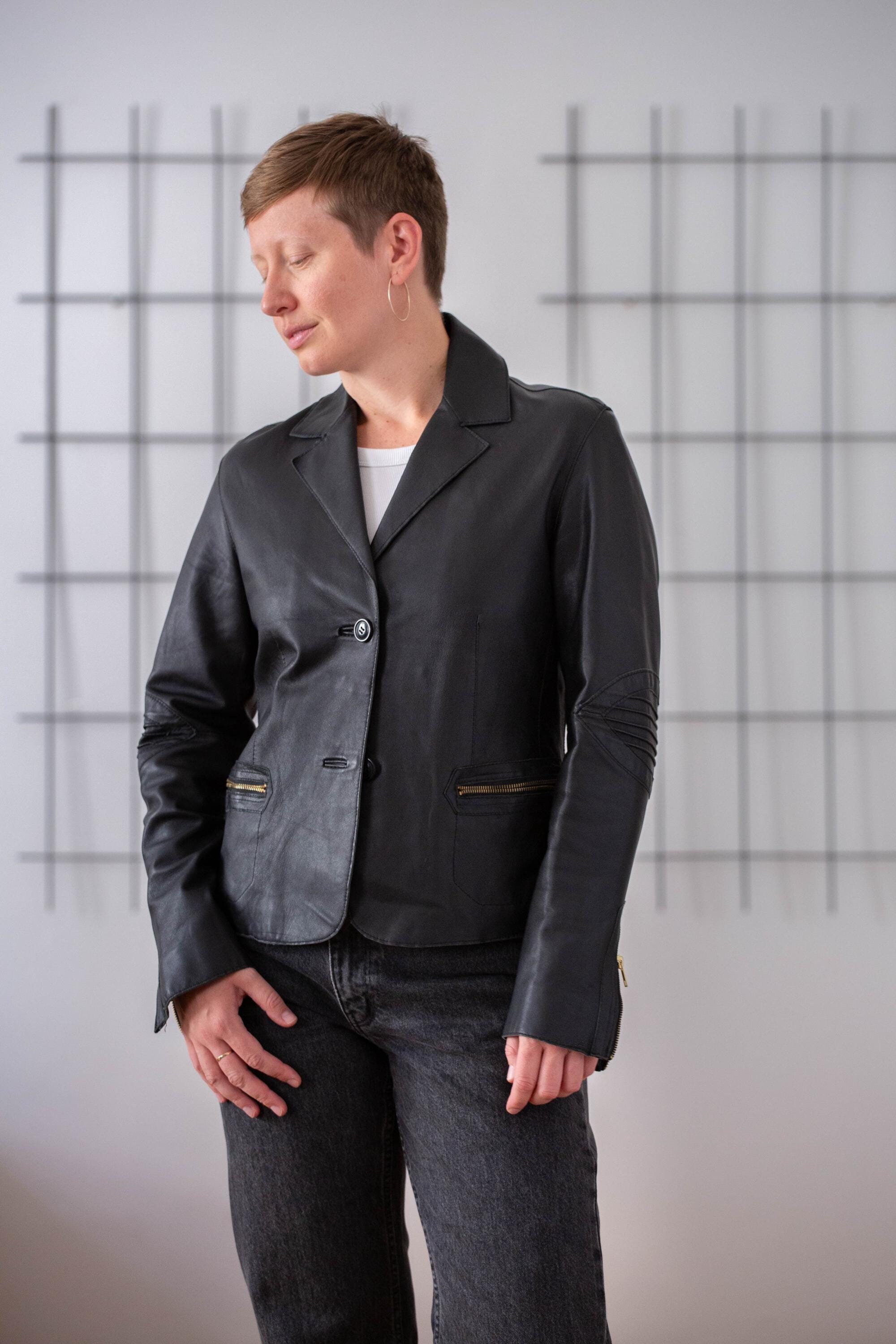 レザージャケット 本革 leather jacket vintage y2k y2k vintage black leather jacket • womens size S | eBay