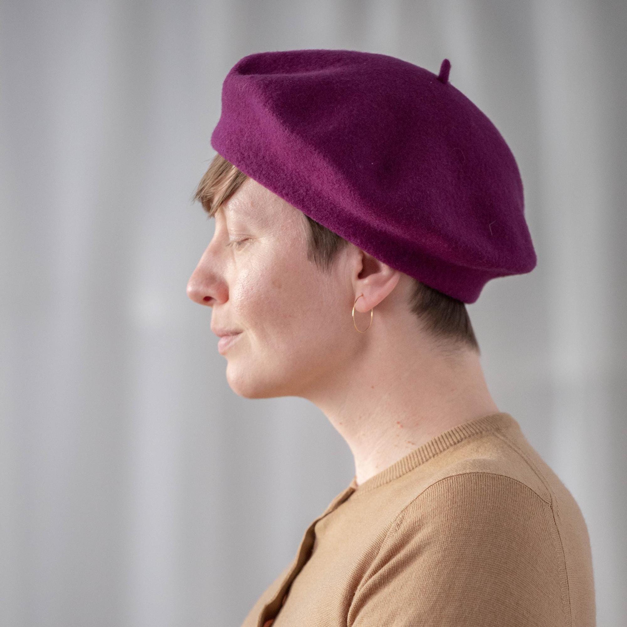 Branigan Weavers wool Neutral  Beret Vintage(4) Bon Chic main image 3