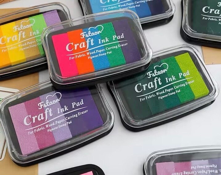 5 Colors Ink Pad, Gradient & Colorful Inkpad for Stamps - Sealing ...