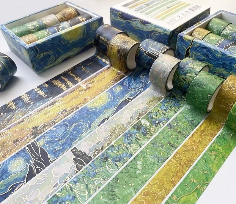10 Rolls Decorative Masking Tape Set For Gift Wrapping, DIY Decor, And Craft Projects, Designer Washi - View #13