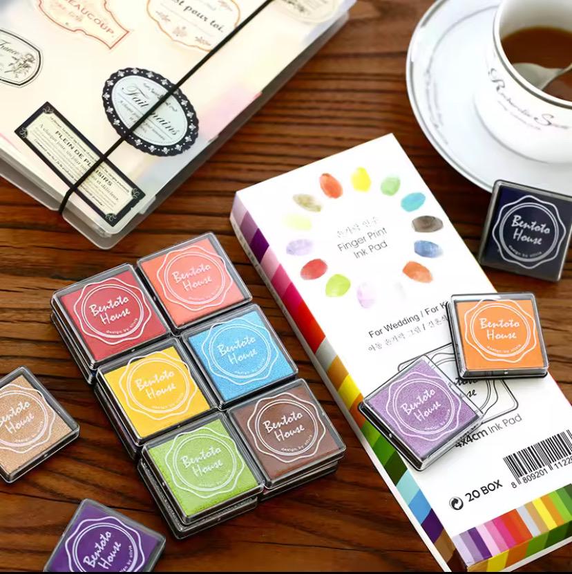 20pcs/lot 20 Colors Ink Pad, Colorful Inkpad for Stamps - Sealing ...