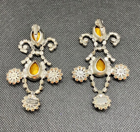 Kenneth J. Lane Rhinestone Chandelier Earrings - image 7