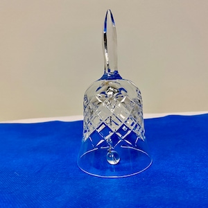 Vintage Etched Crystal Bell