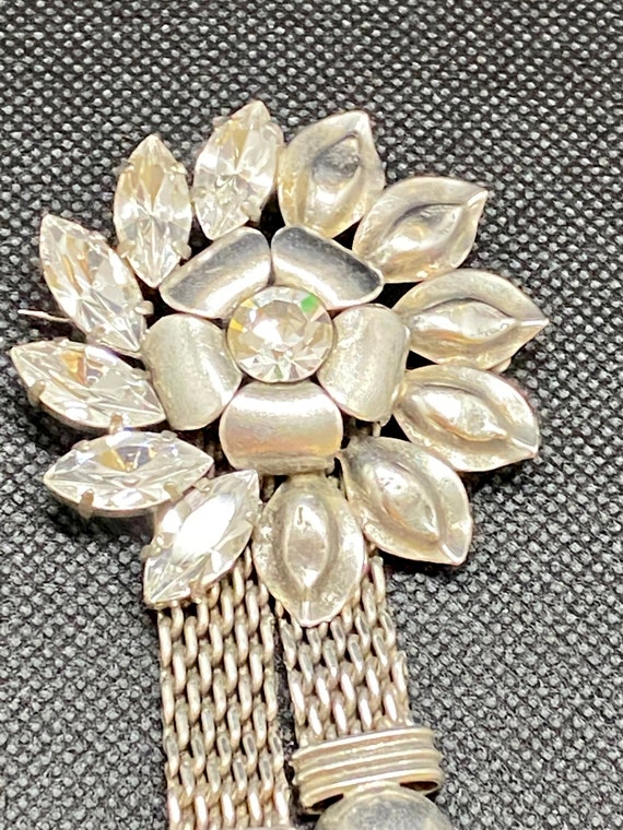 Unique Vintage Rhinestone Brooch