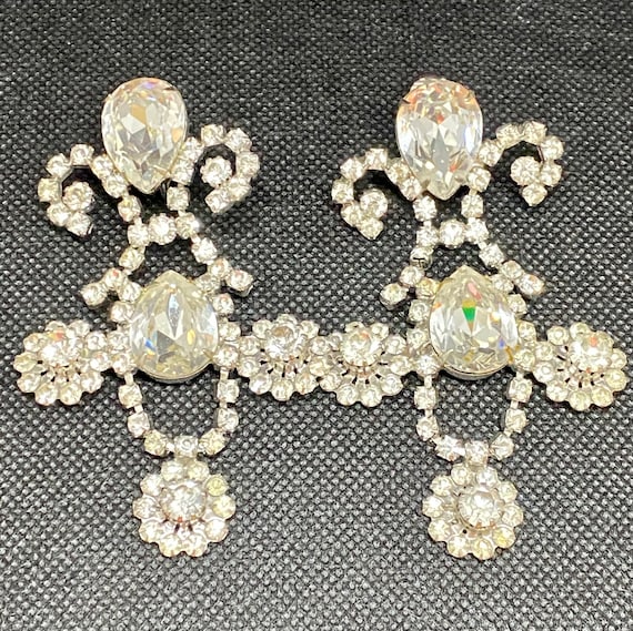 Kenneth J. Lane Rhinestone Chandelier Earrings - image 2
