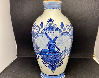 Vintage Floral Delft Blue Pitcher, Handpainted Dutch Decor - Etsy
