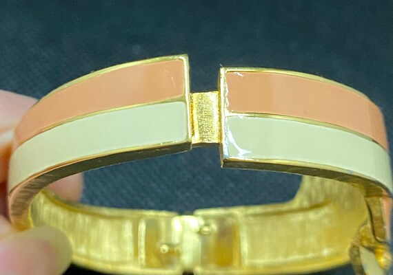 Vintage Jomaz Enamel Bangle Bracelet - image 3