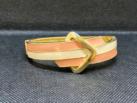 Vintage Jomaz Enamel Bangle Bracelet - image 1