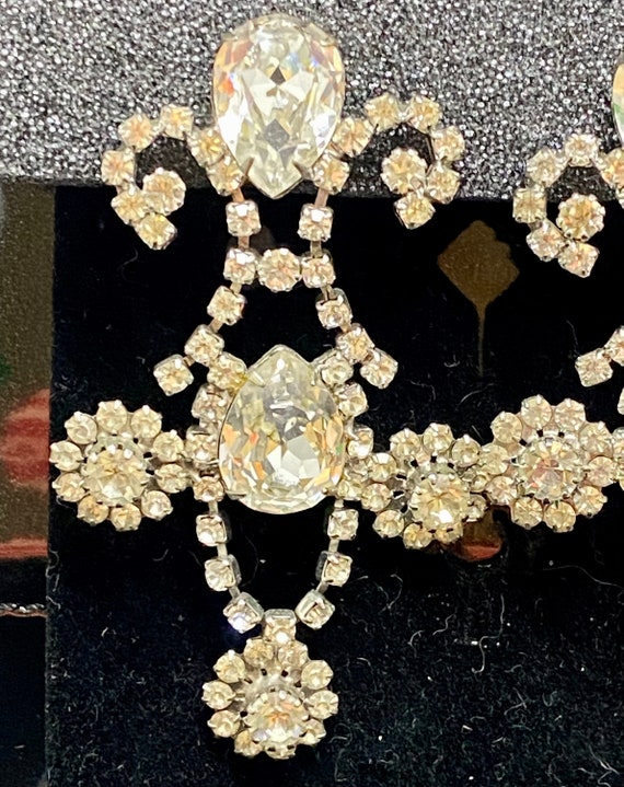 Kenneth J. Lane Rhinestone Chandelier Earrings - image 3