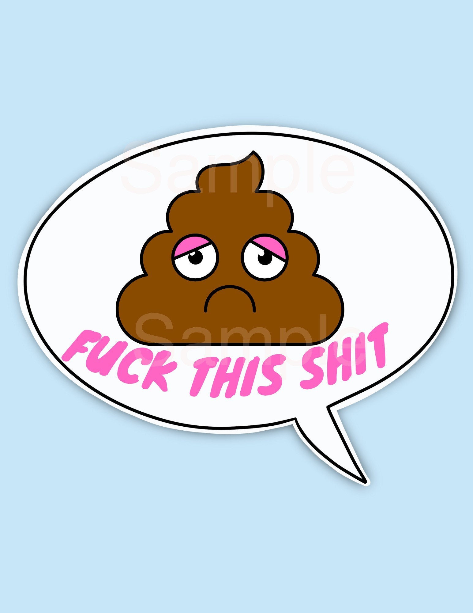 Curse Word Stickers, Printable Swear Word Stickers Download, PNG ...