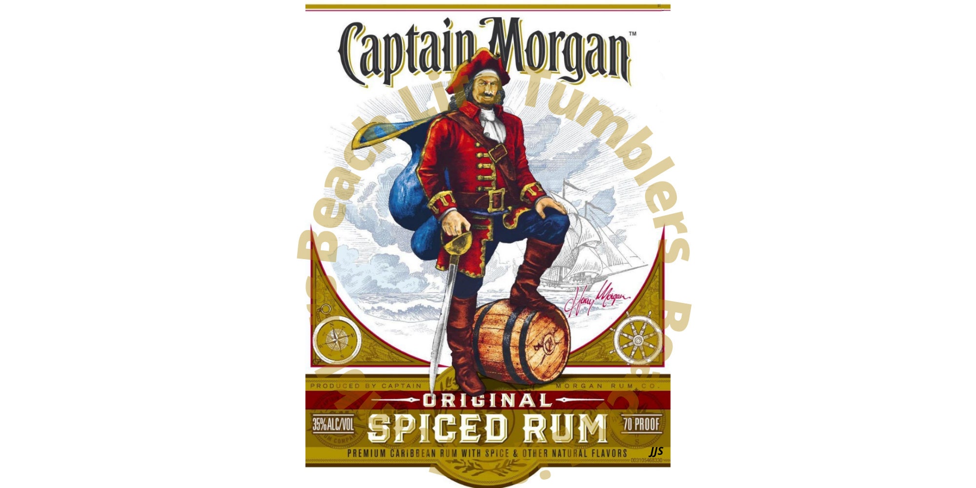 captain morgan label