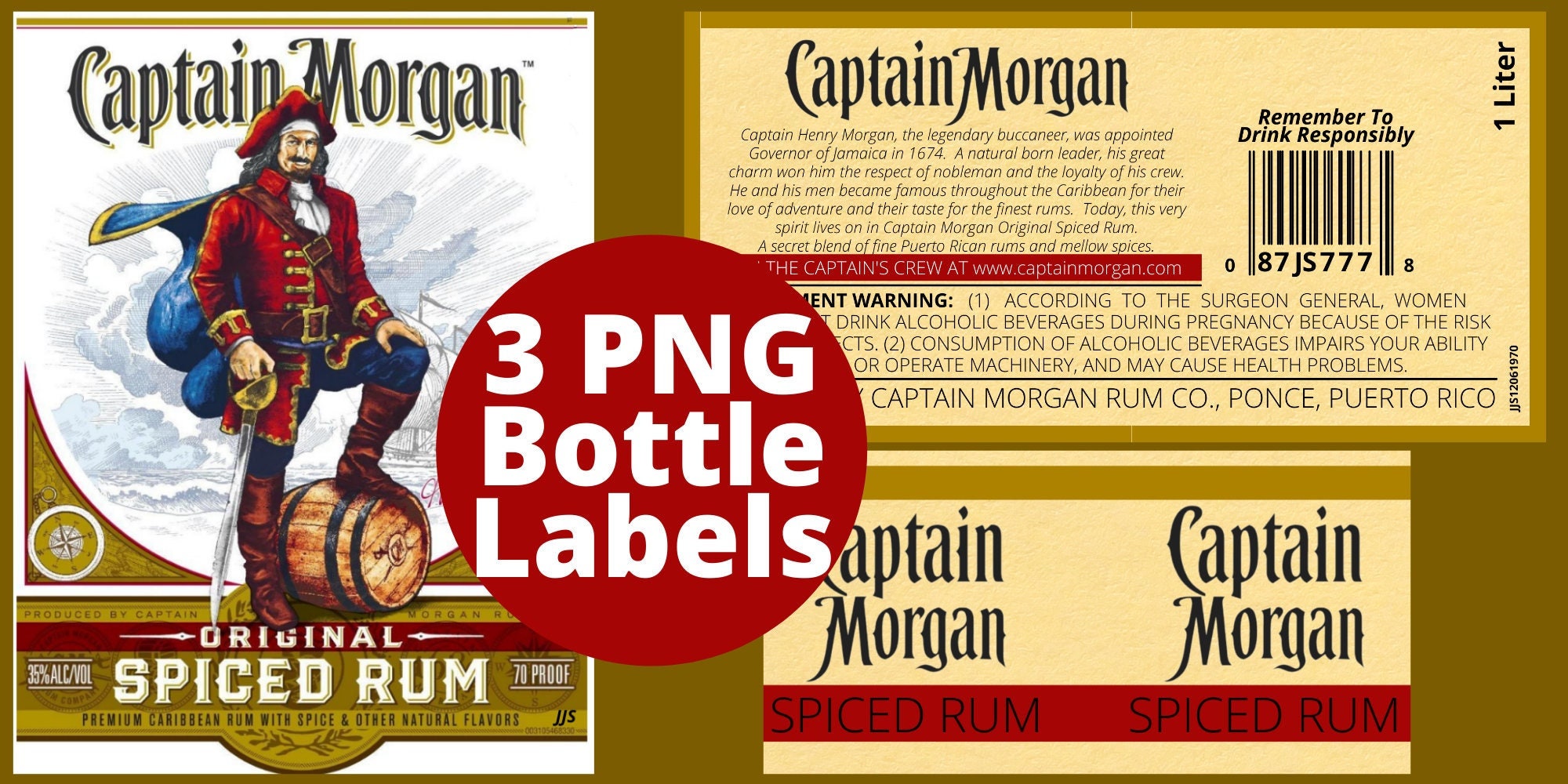 captain morgan label