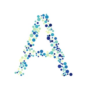 Letters, numbers, alphabet, digital, template, pattern, design template, circles, colorful, pdf, png, svg
