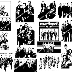 The Temptations SVG Bundle: African American Family Cricut Silhouette Cut File
