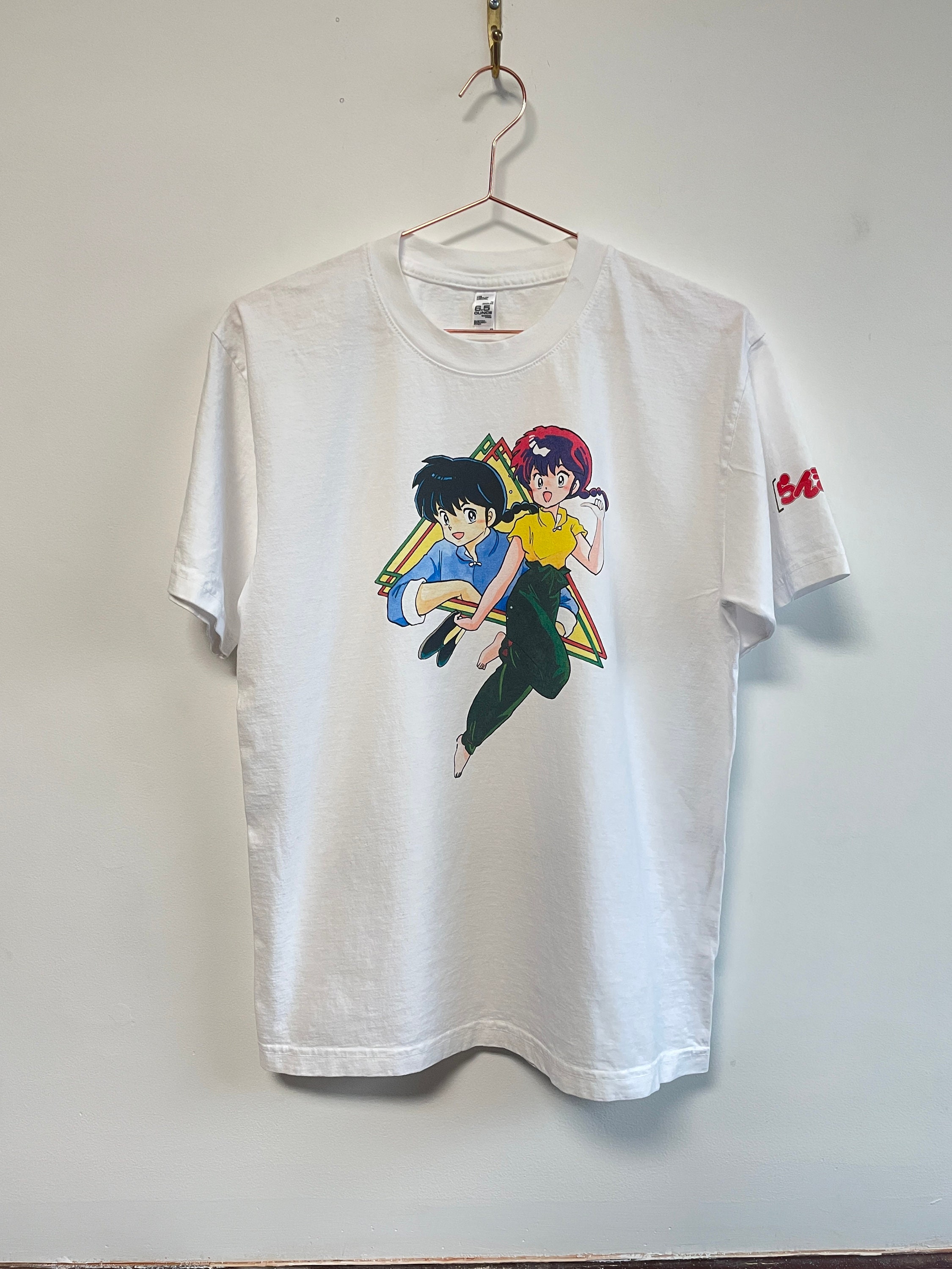 Ranma 1/2 T-shirt With Extra Logo Print on Sleeve - Etsy Ranma 1/2 T-shirt With Extra Logo Print on Sleeve - Etsy