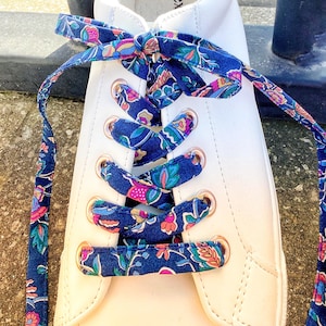 Liberty floral laces in cotton fabric
