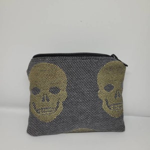 Porte monnaie jacquard tête de mort