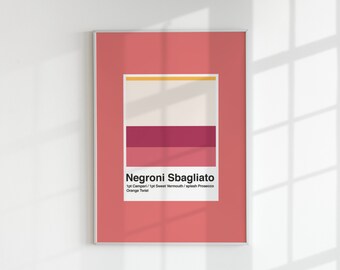 Stampa Negroni Sbagliato: Arredamento moderno per cocktail bar (download digitale)